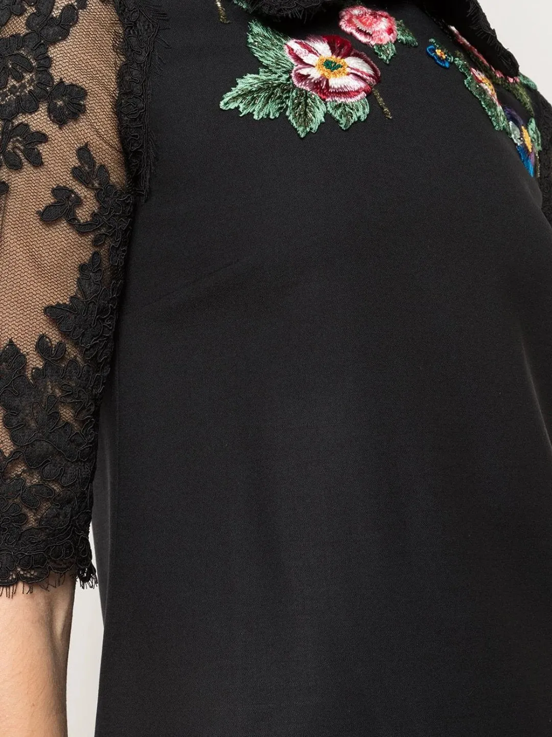 3/4 Sleeve A-Line Mini Day Dress