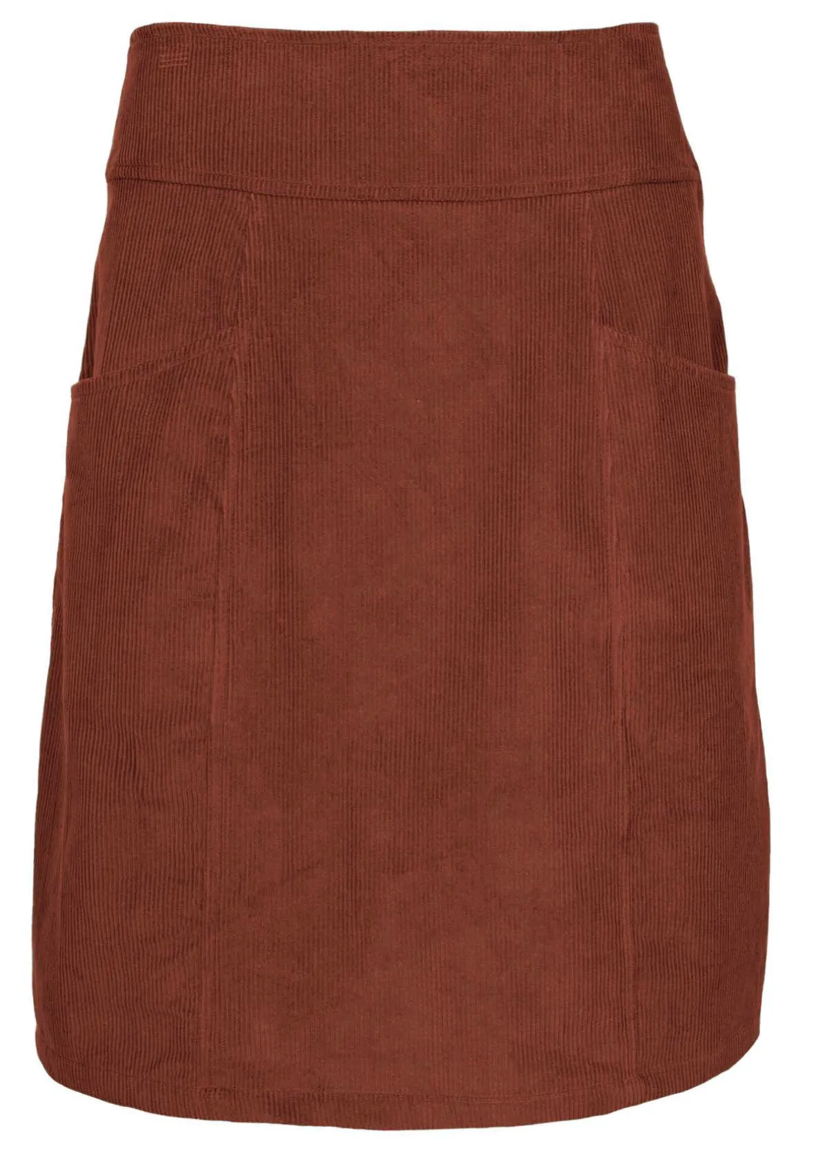 Aalia Corduroy Skirt Burnt Henna