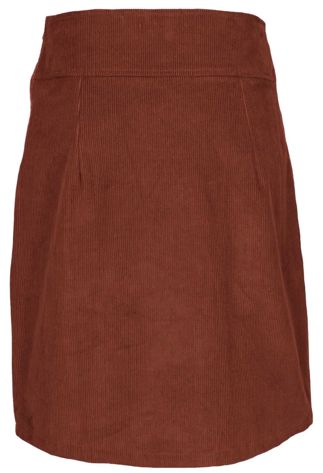 Aalia Corduroy Skirt Burnt Henna