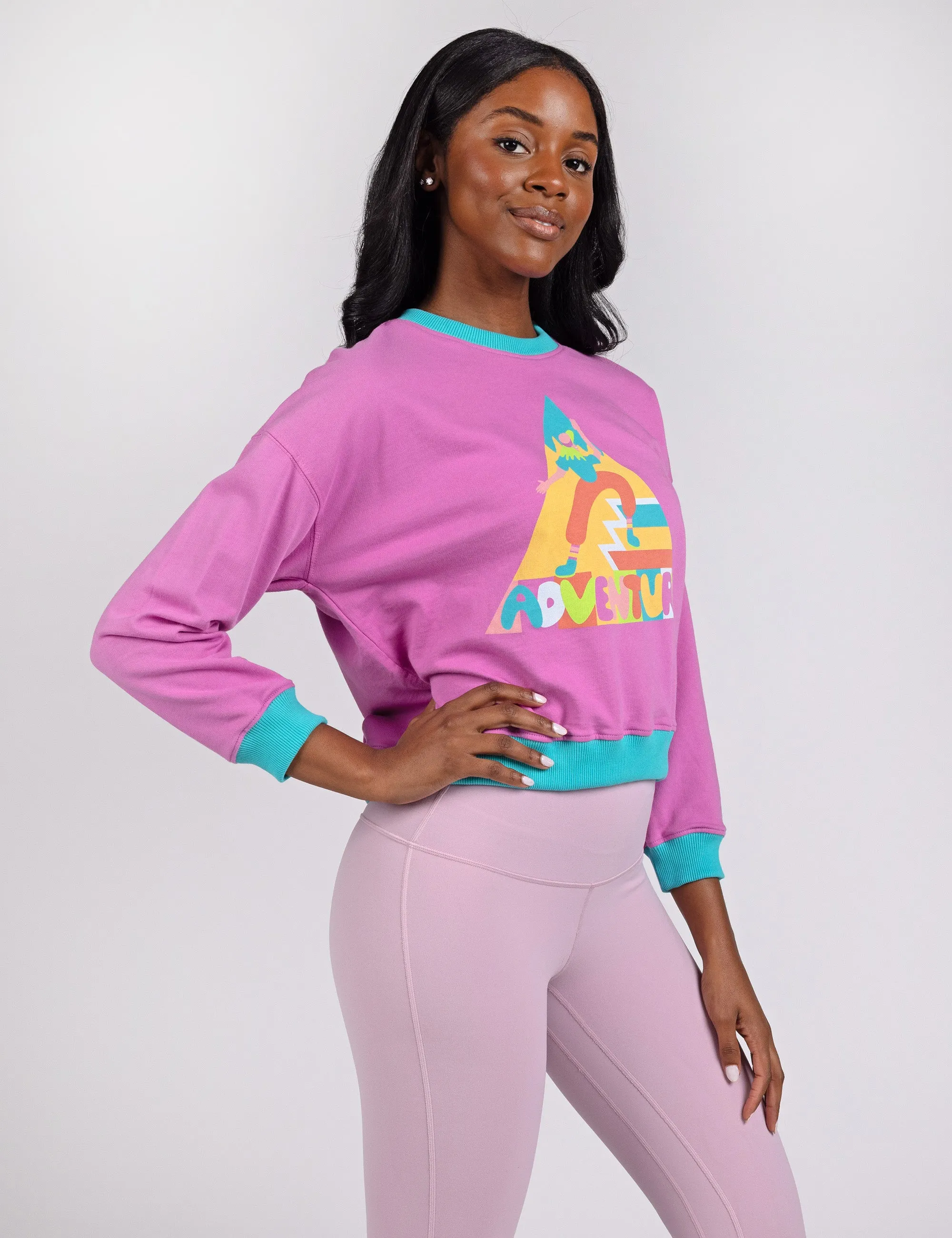 Adventure Crop Crew Sweatshirt