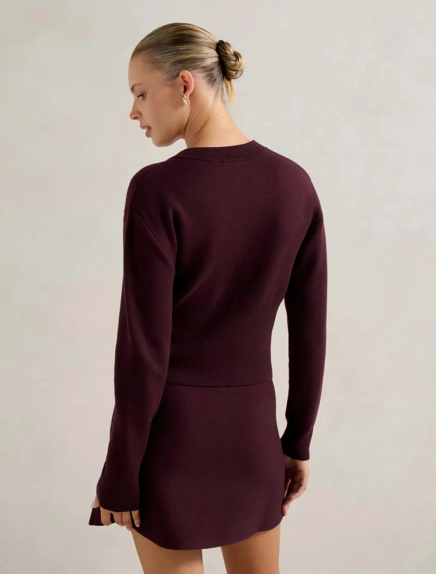 Ally Seam Detail Knit Cardigan