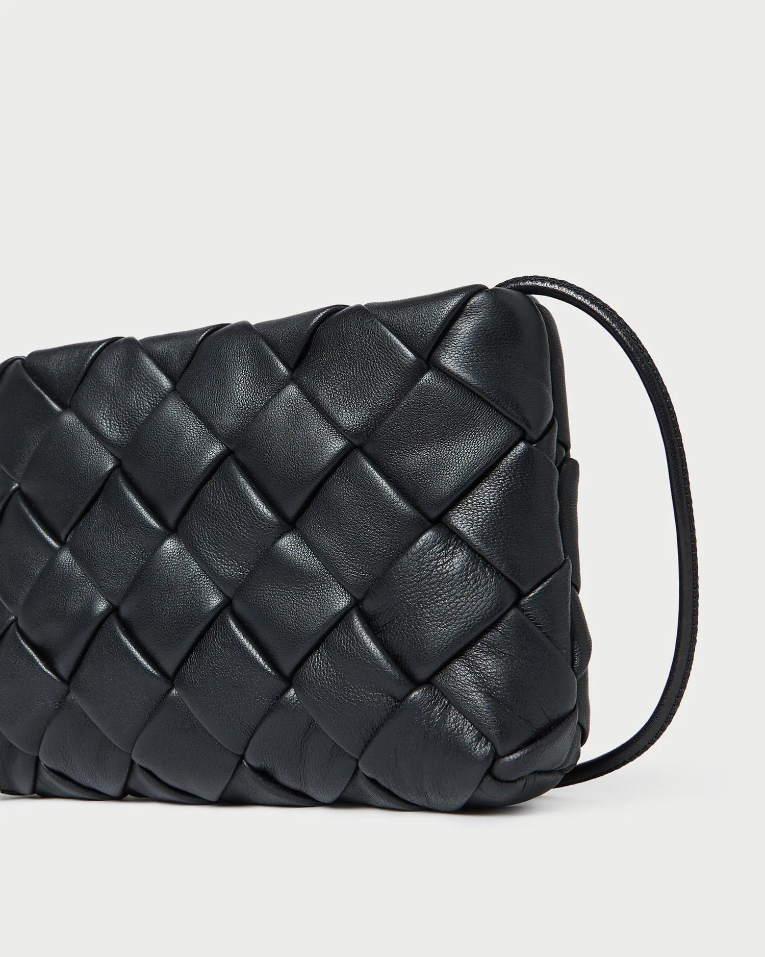 Auzeen Black Woven Shoulder Bag