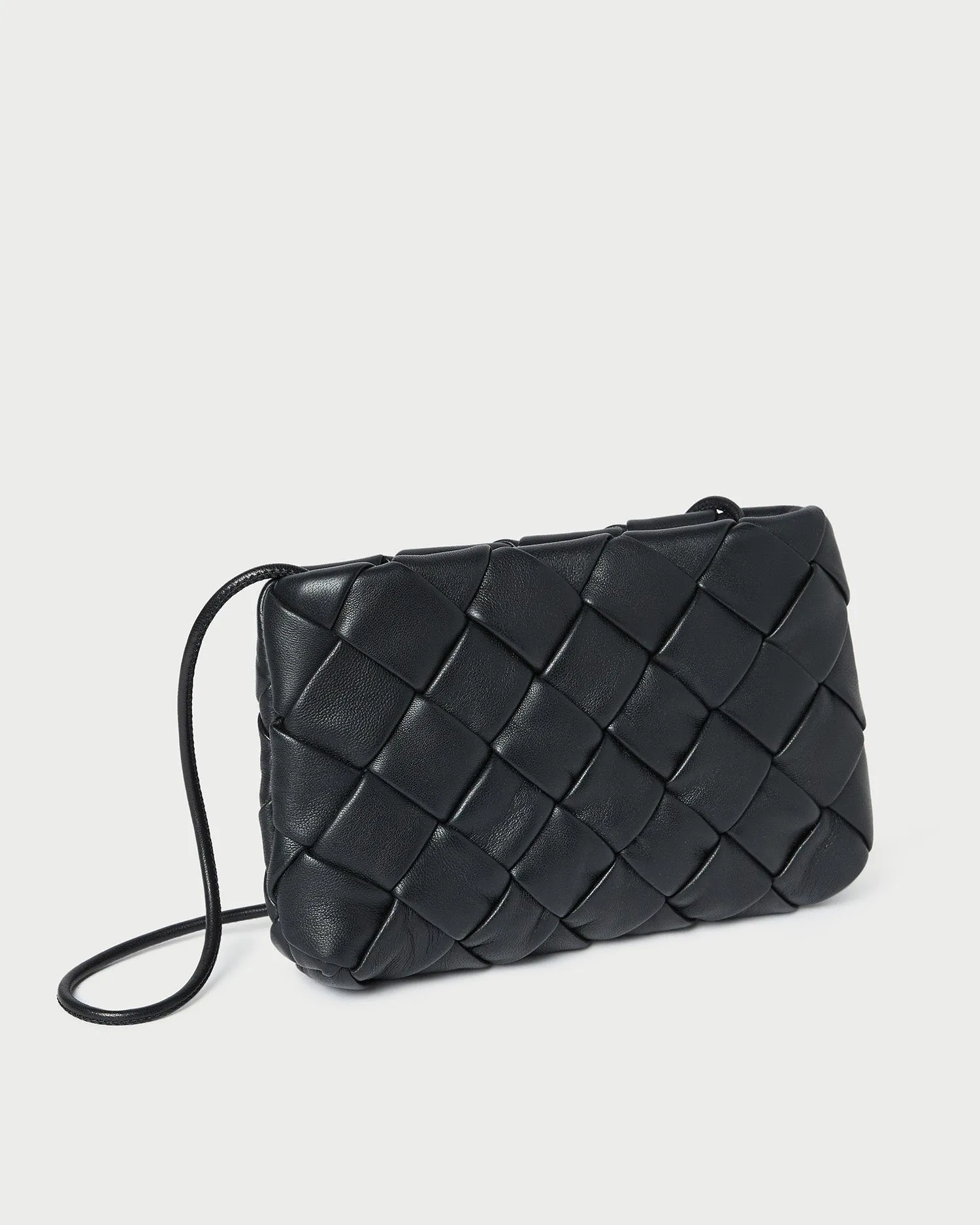 Auzeen Black Woven Shoulder Bag