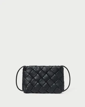 Auzeen Black Woven Shoulder Bag