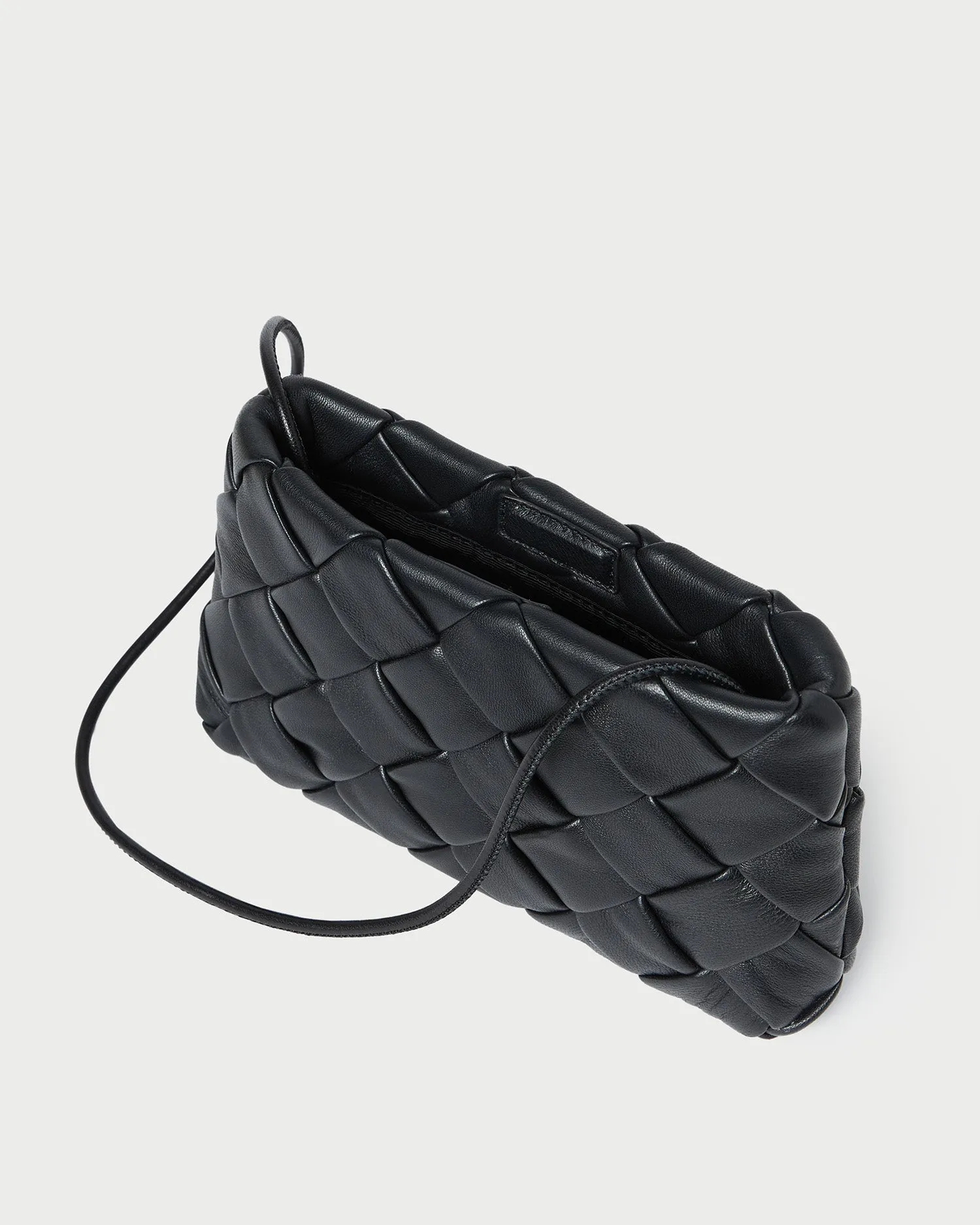 Auzeen Black Woven Shoulder Bag