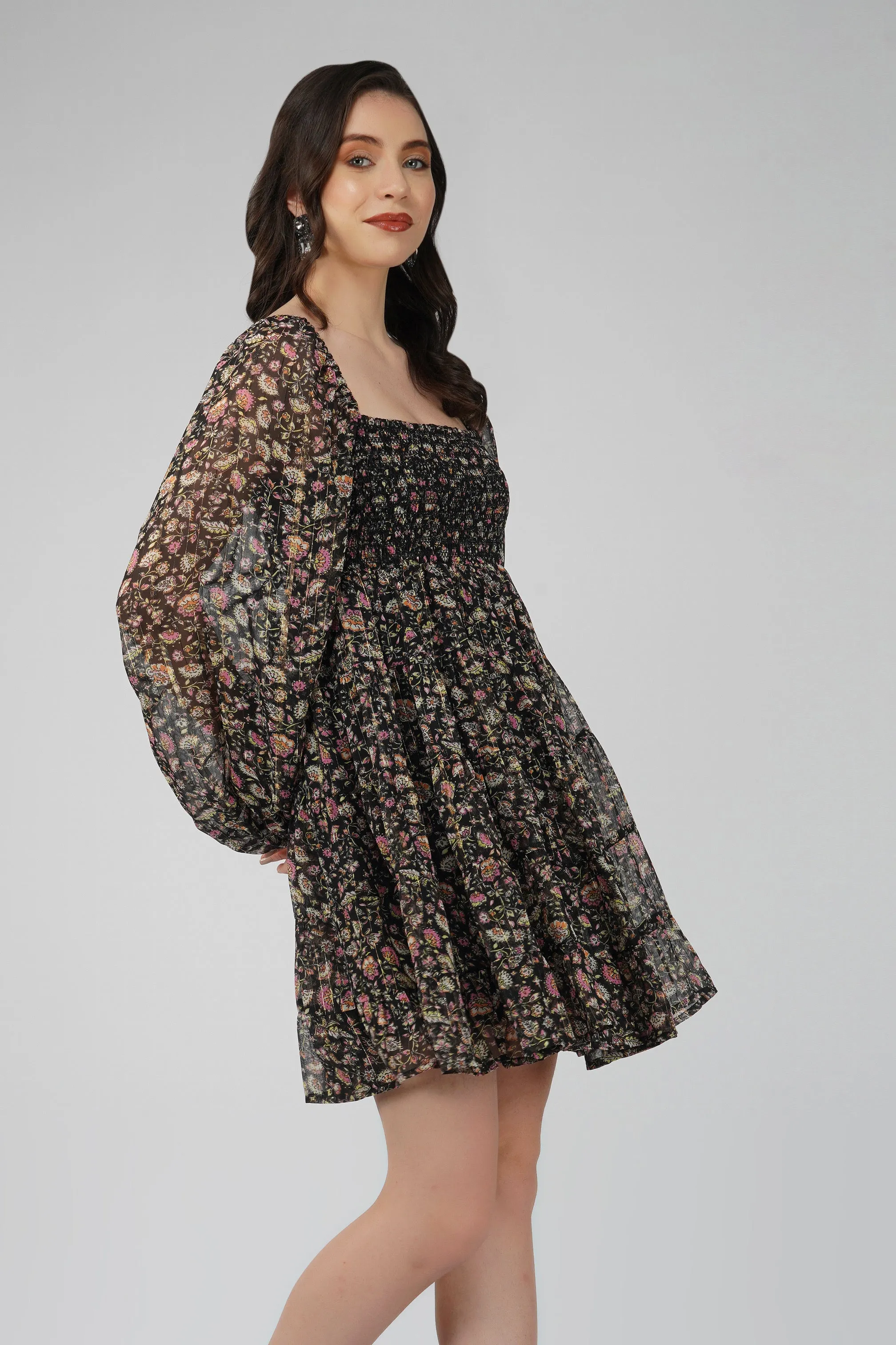 Bailey Mini in Black Floral