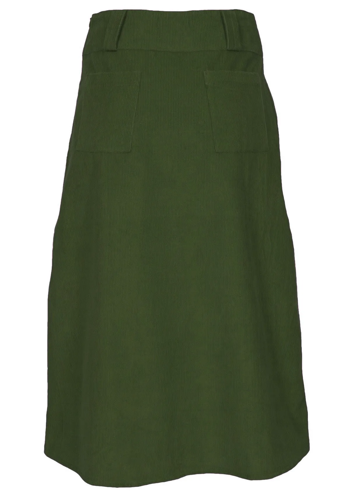 Belt Loop Corduroy Skirt Douglas Fir