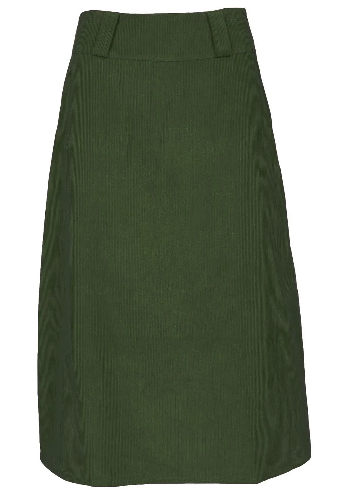 Belt Loop Corduroy Skirt Douglas Fir