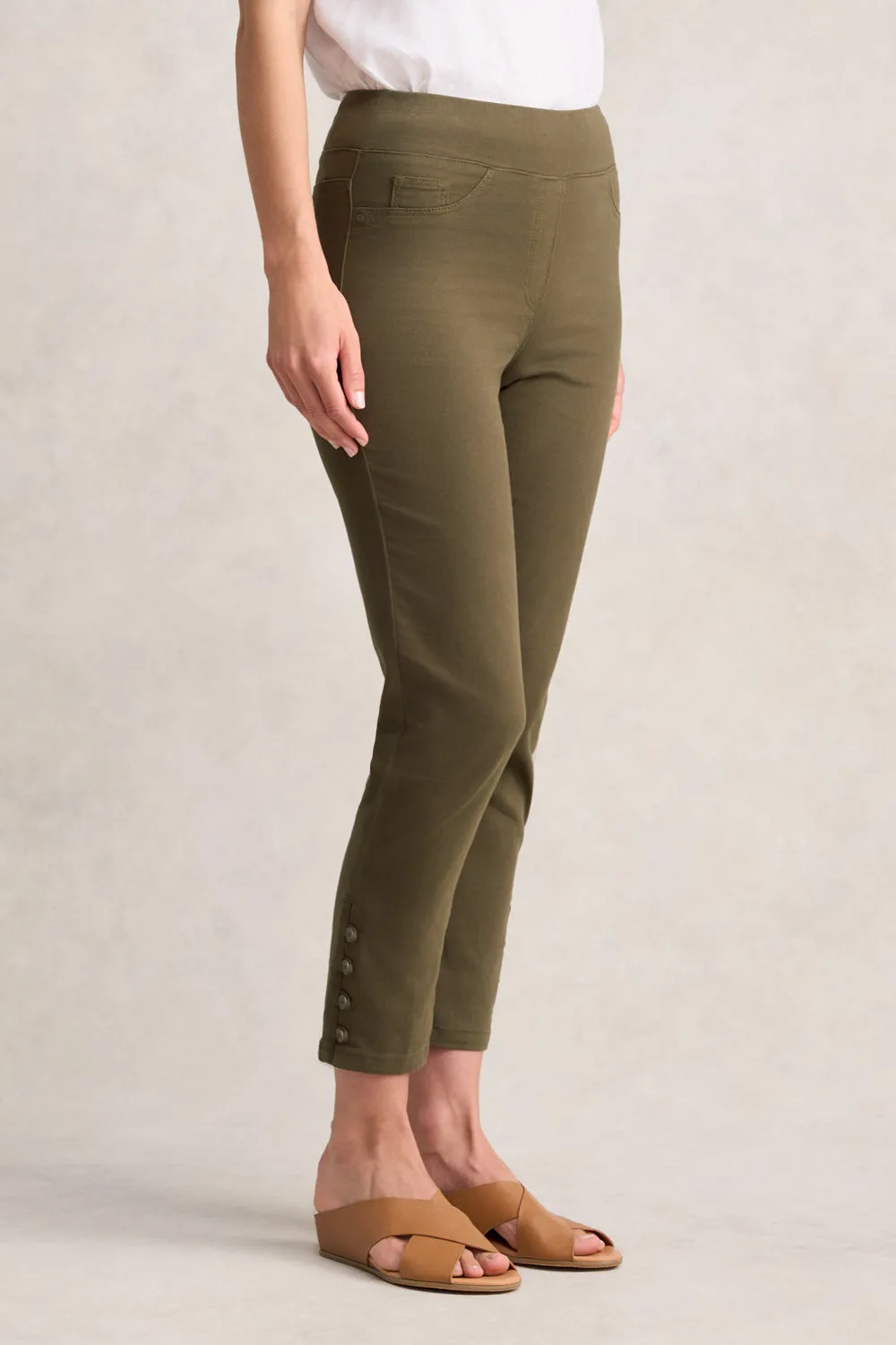 Bengajean® 7/8th Button Detail - Dusty Olive