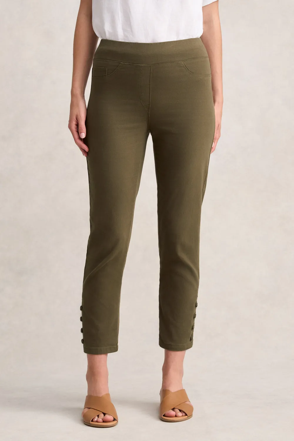 Bengajean® 7/8th Button Detail - Dusty Olive