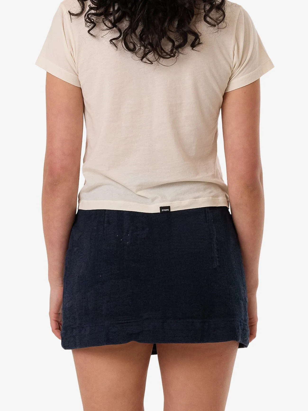 Blends Jacquard Marley Wrap Skirt - Indigo Overdye