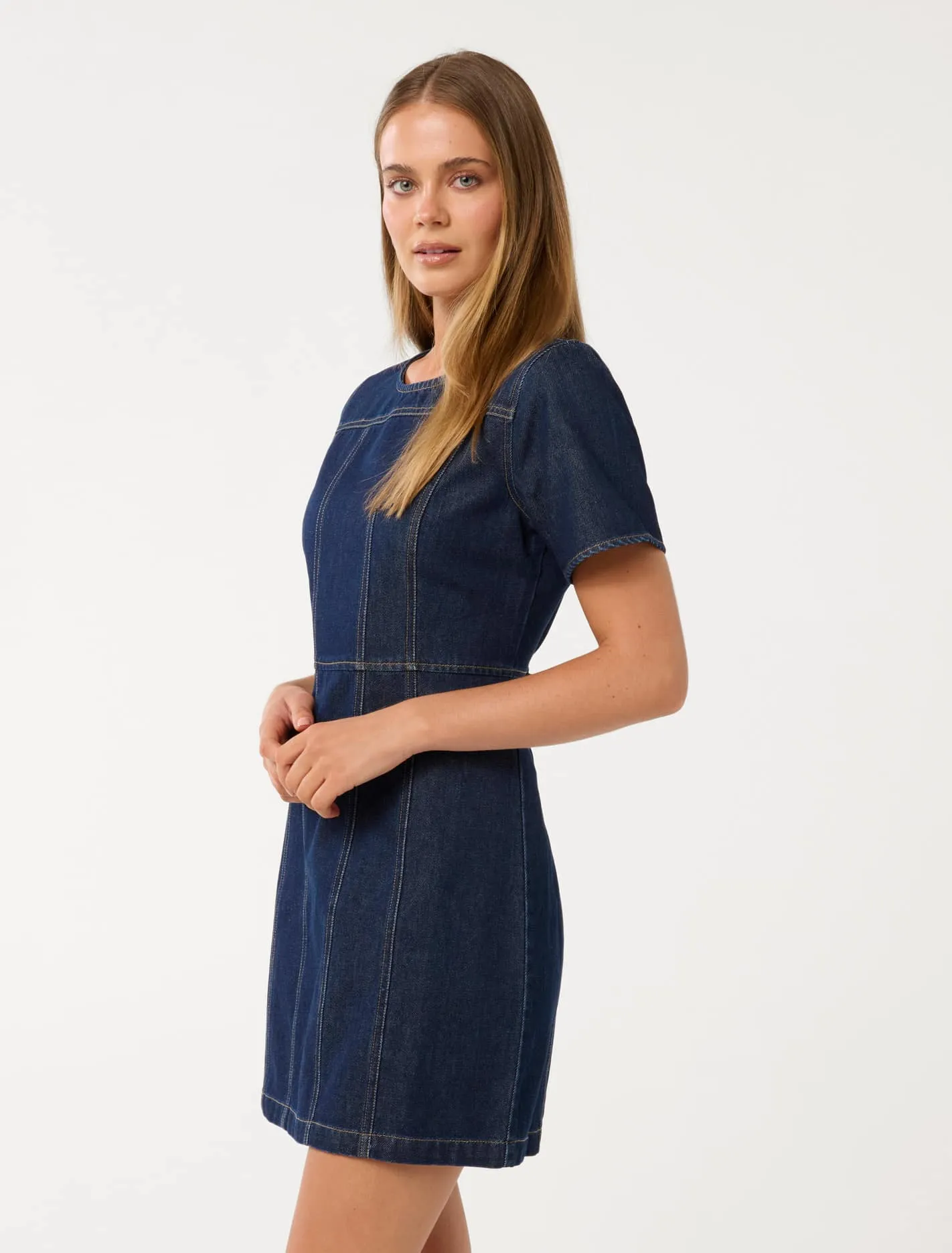 Bleu Shift Denim Dress