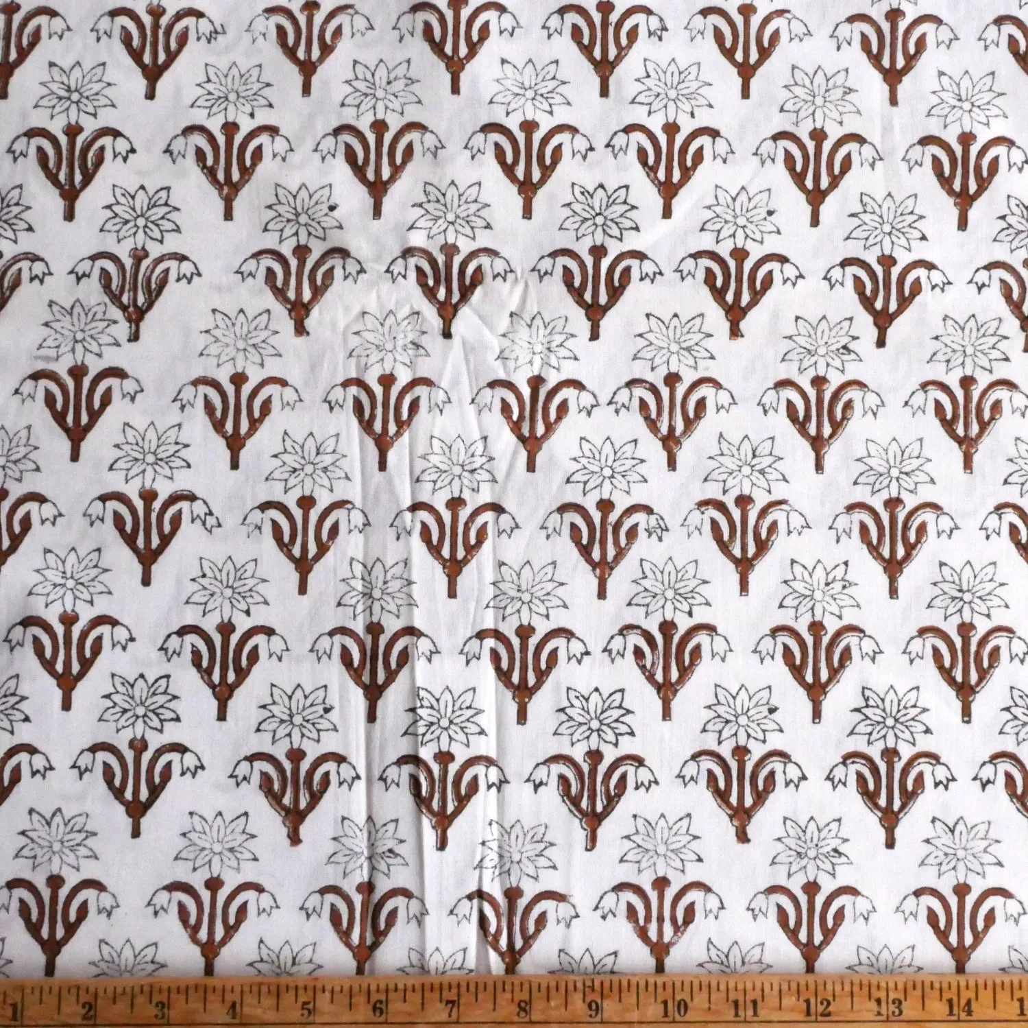 Block Print Fabric by the Yard