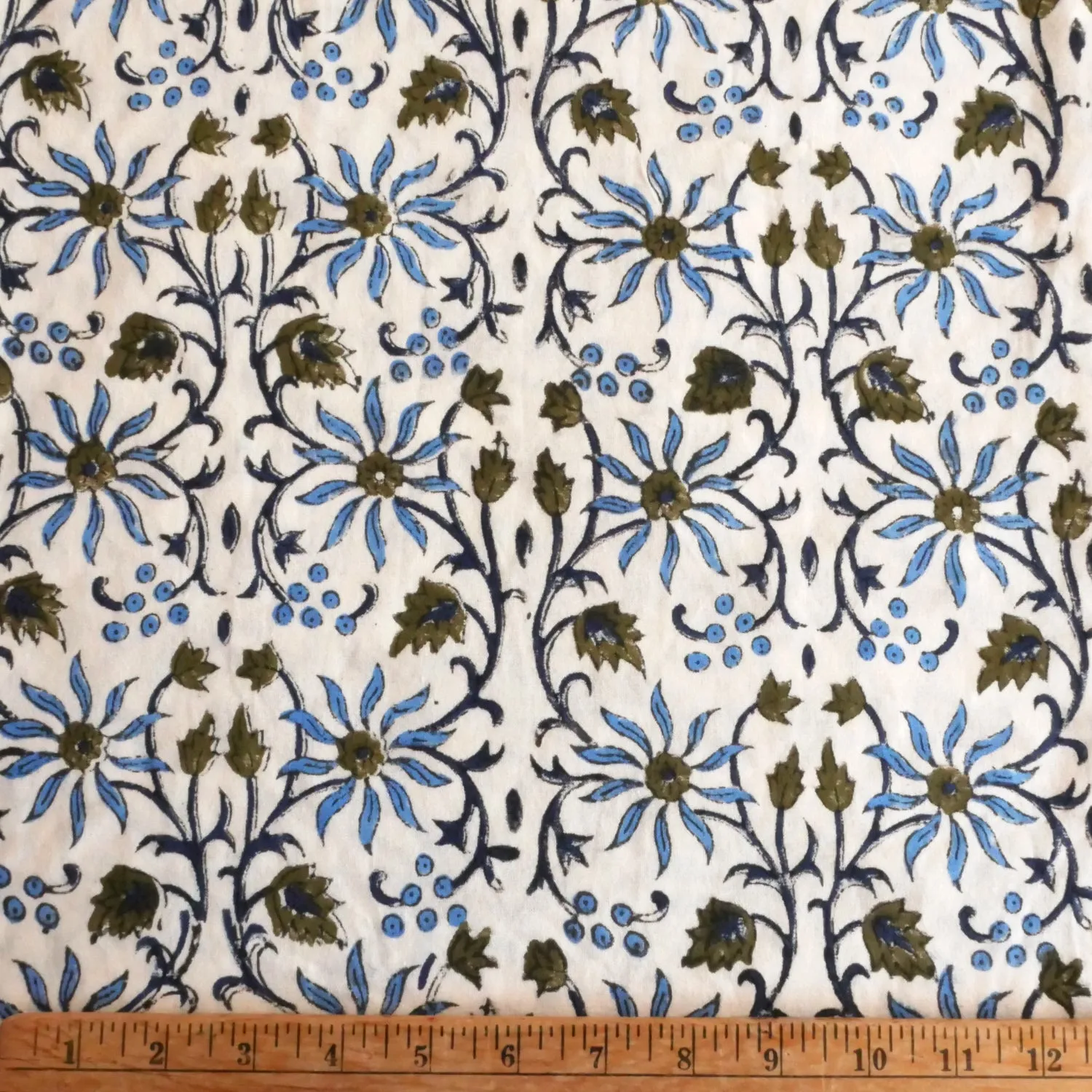 Block Print Fabric by the Yard