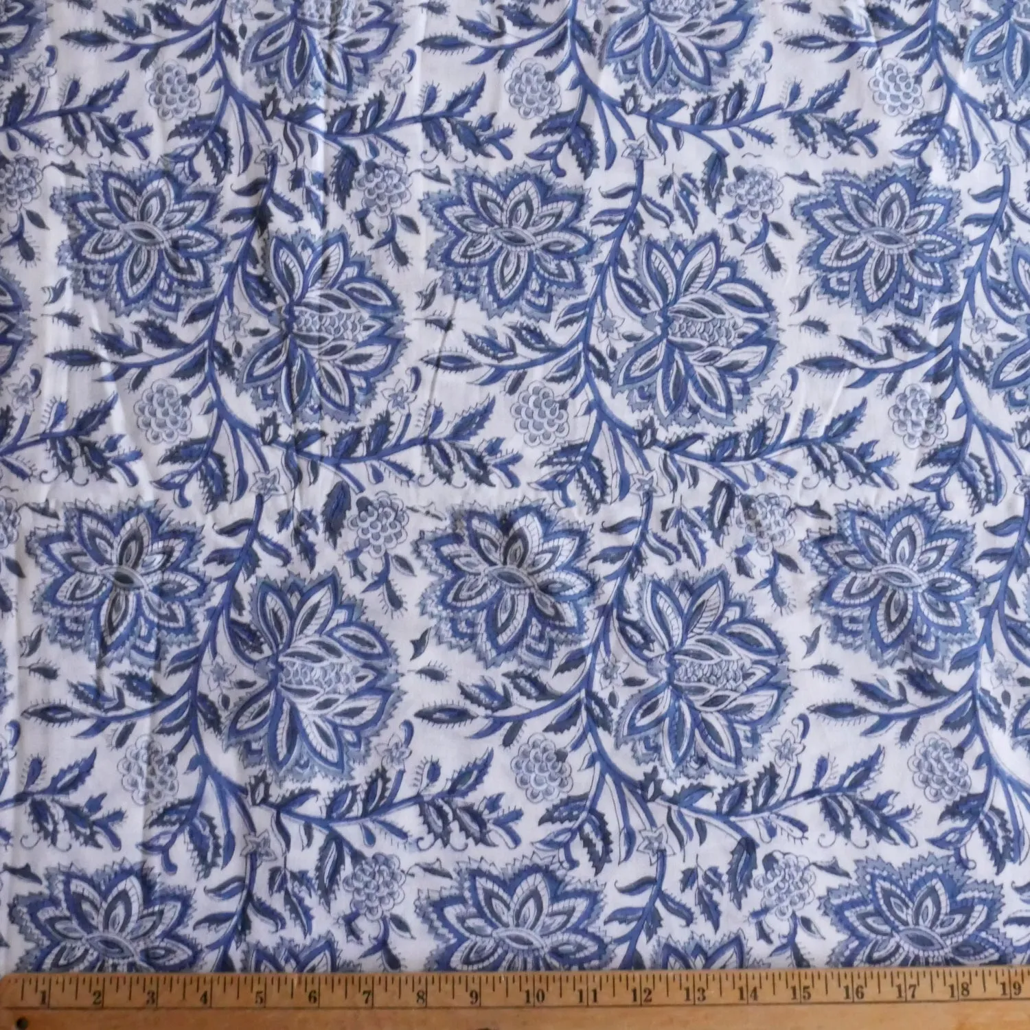 Block Print Fabric by the Yard