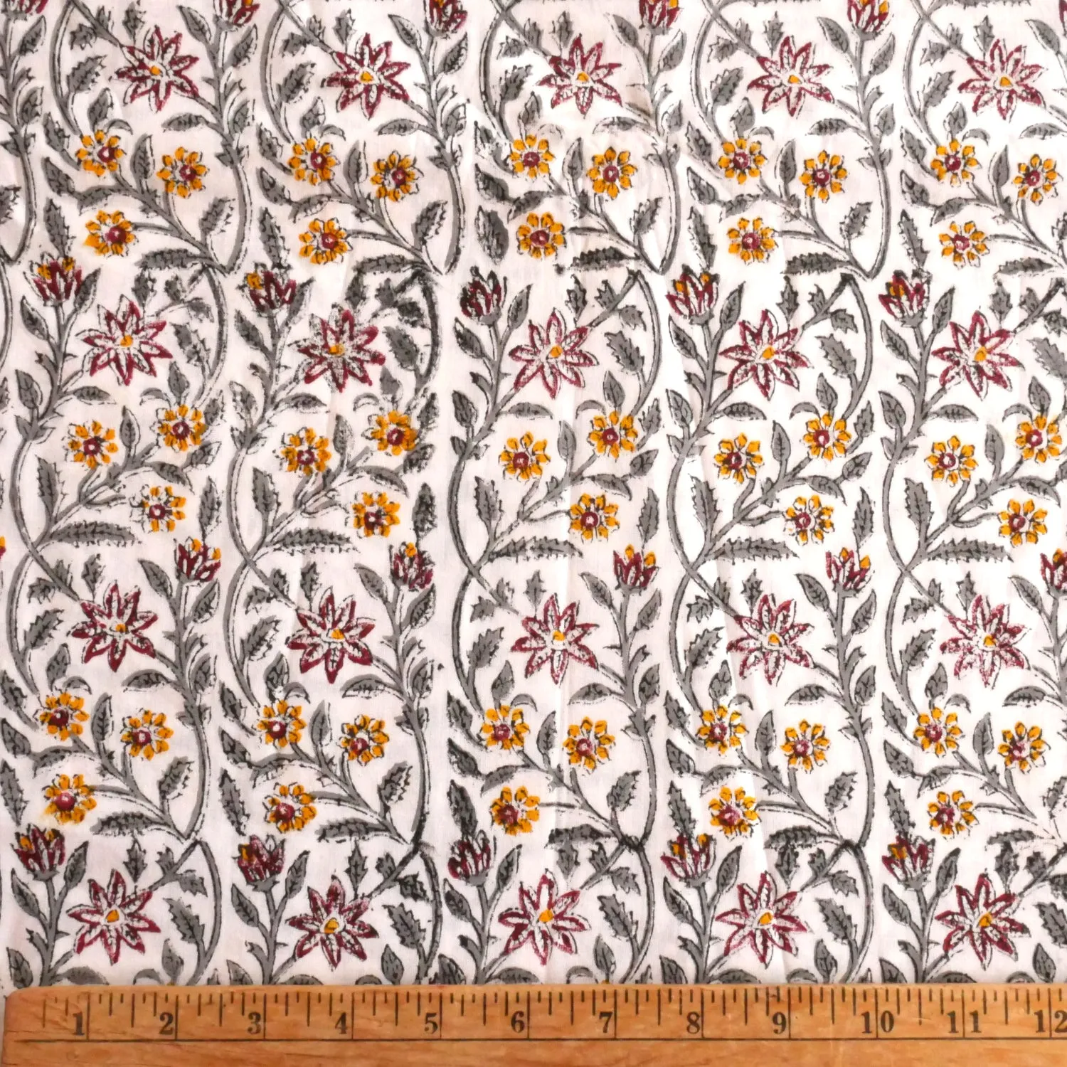 Block Print Fabric by the Yard