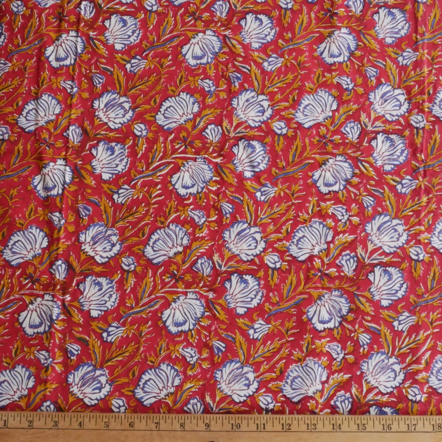 Block Print Fabric by the Yard