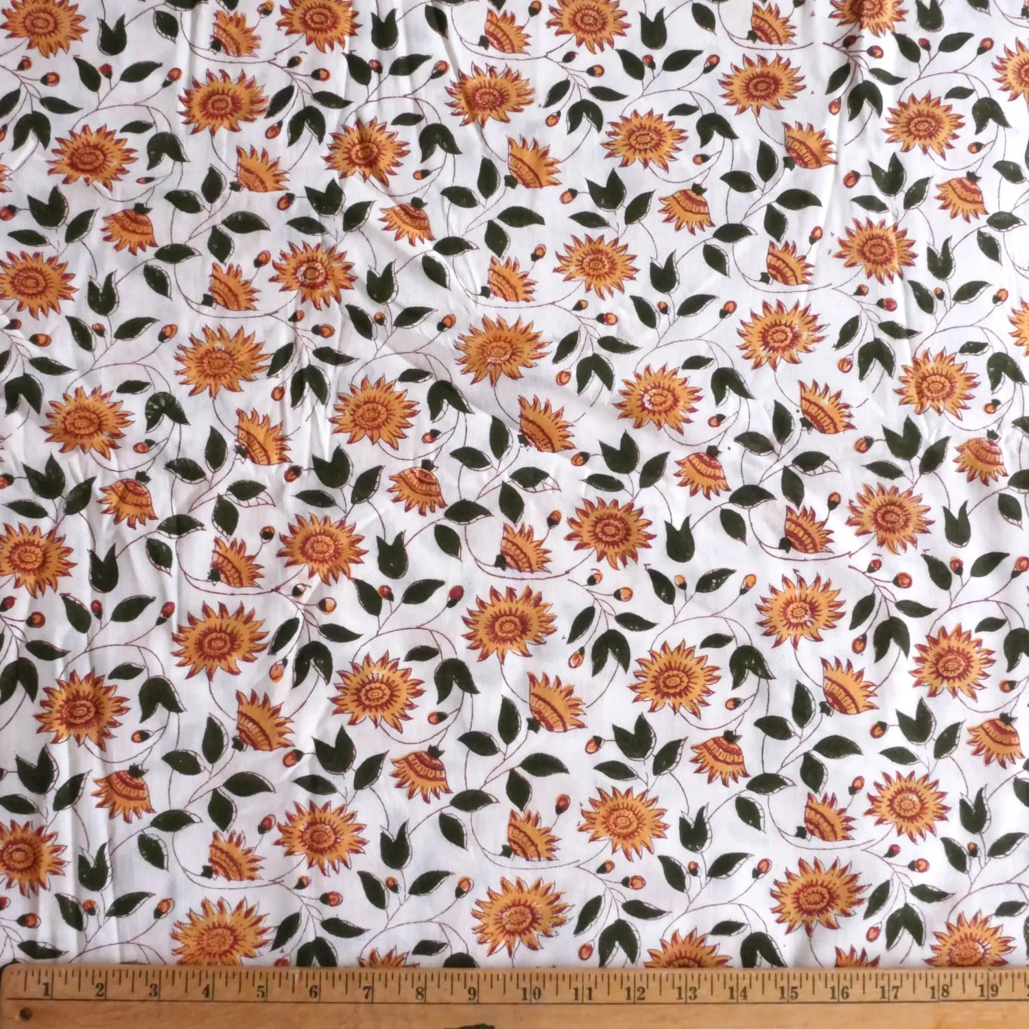 Block Print Fabric by the Yard