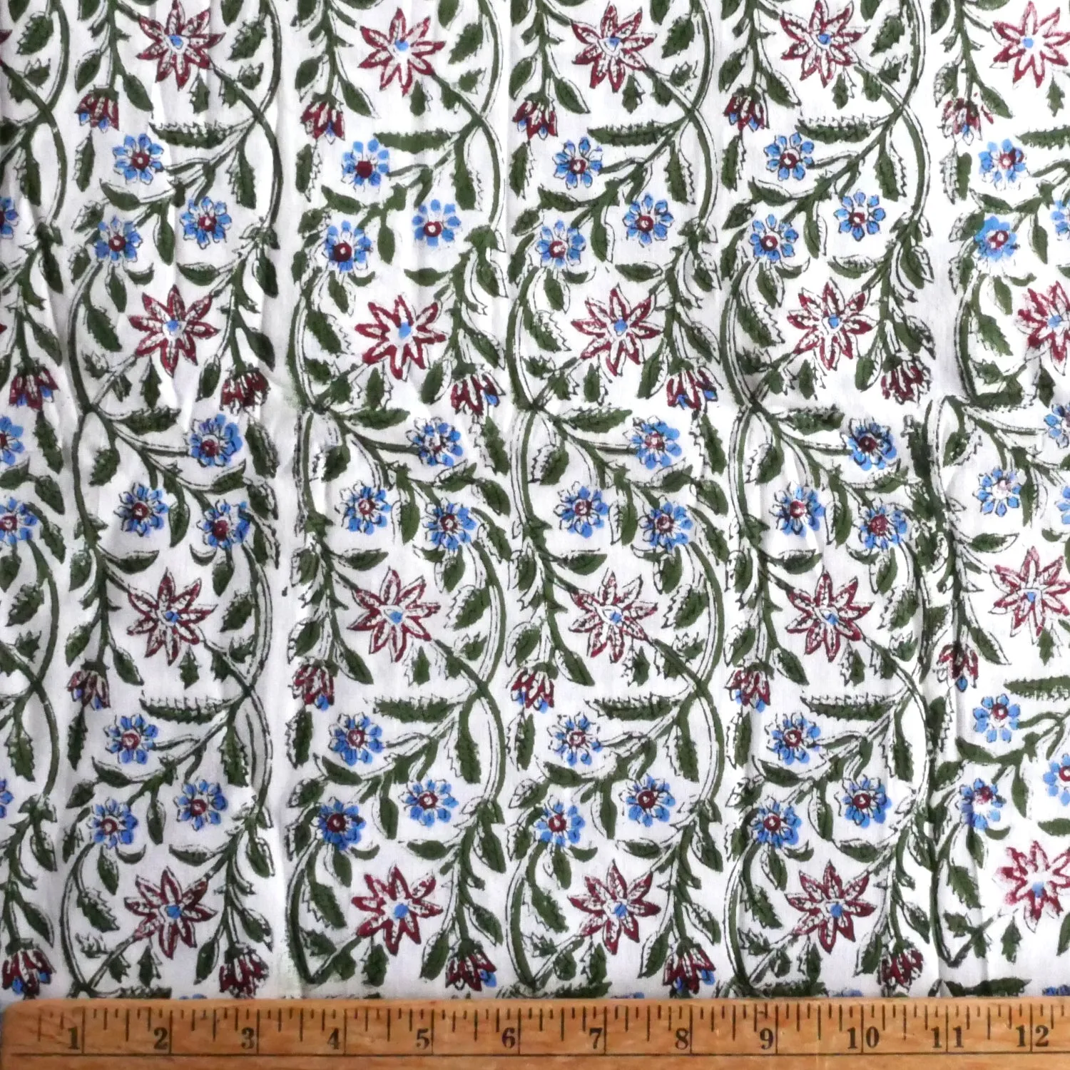 Block Print Fabric by the Yard
