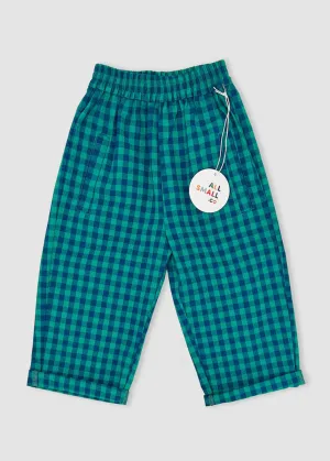 Blue Plaid Pants