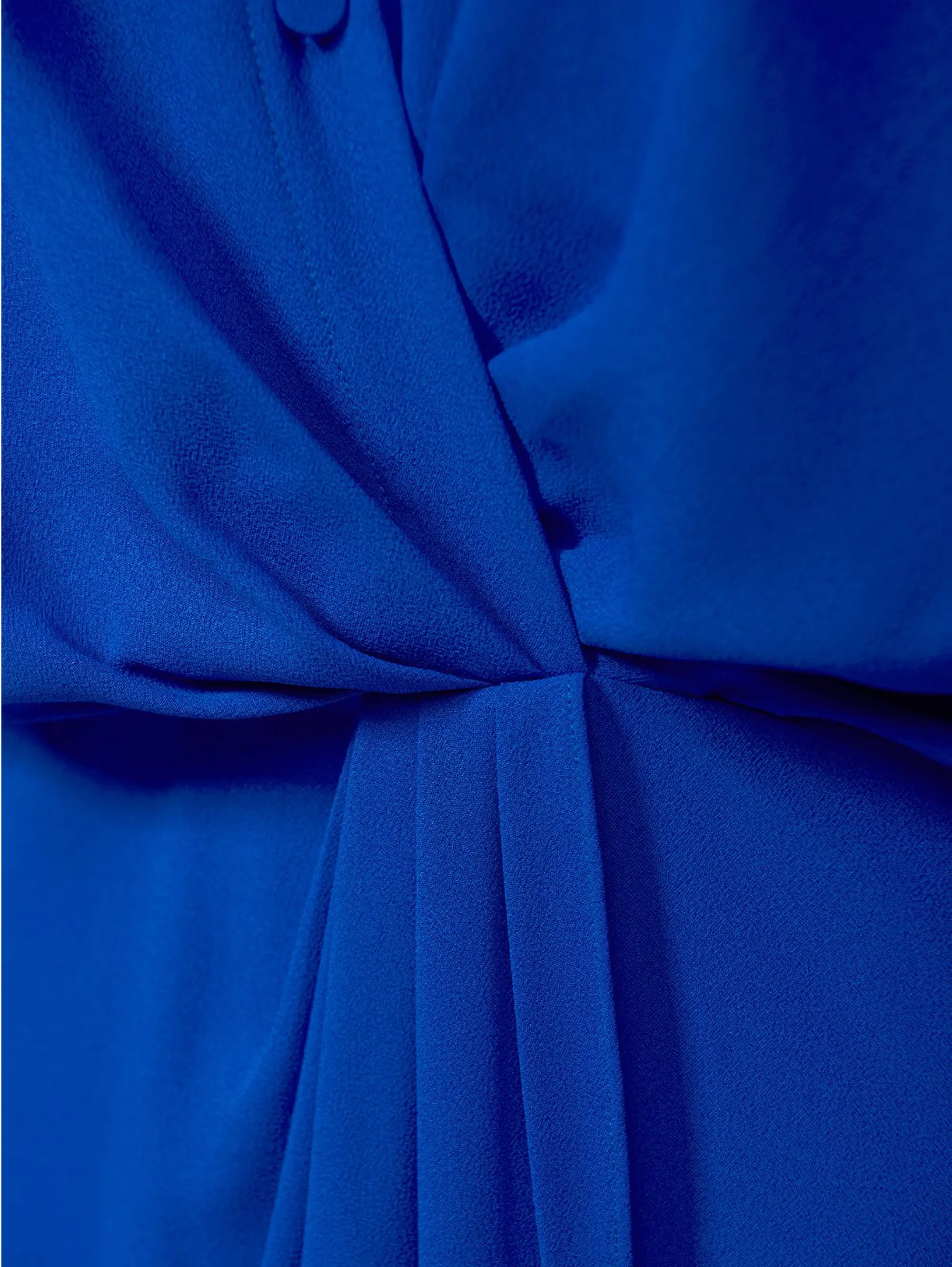 Blue V-Neck Dress