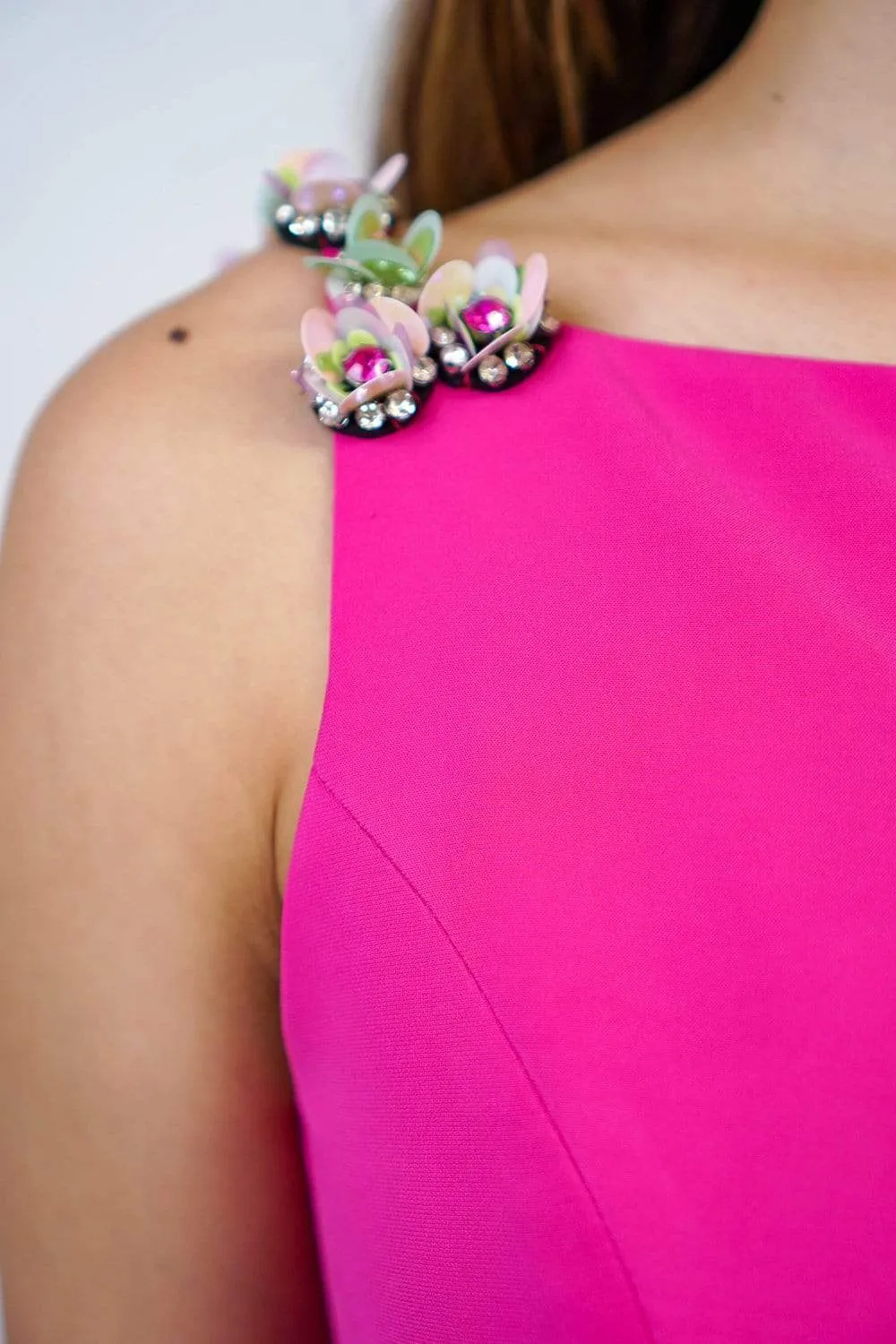 Bow Neck A line Front Slit Lawson Gown