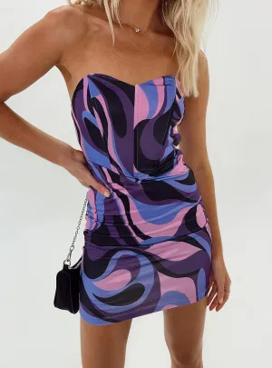 Bowie Mini Dress Purple