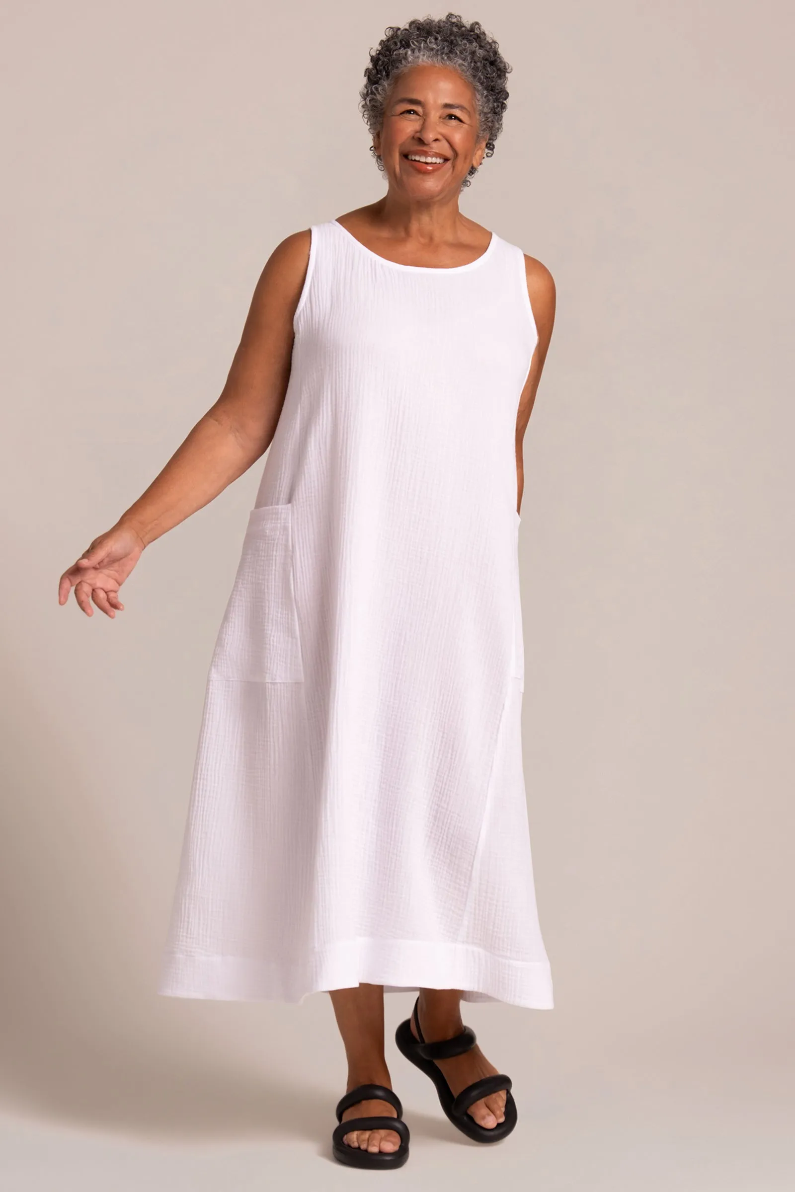 Breeze EZ Flare Dress | White