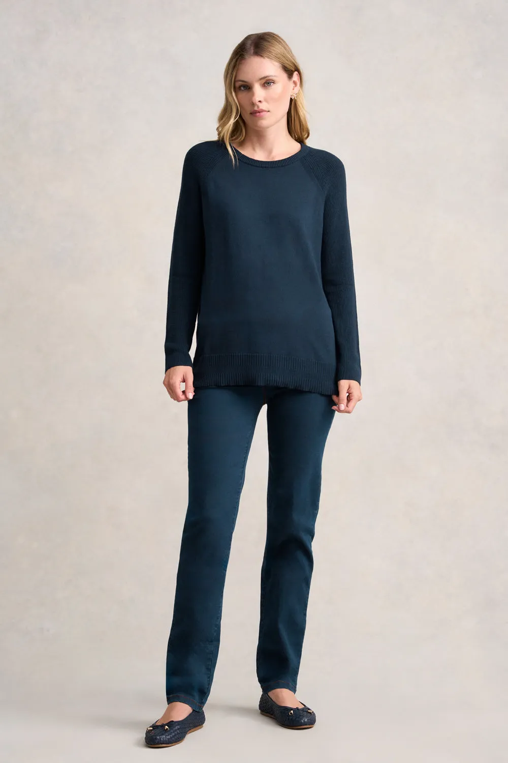 Button Side Detail Jumper - Ink