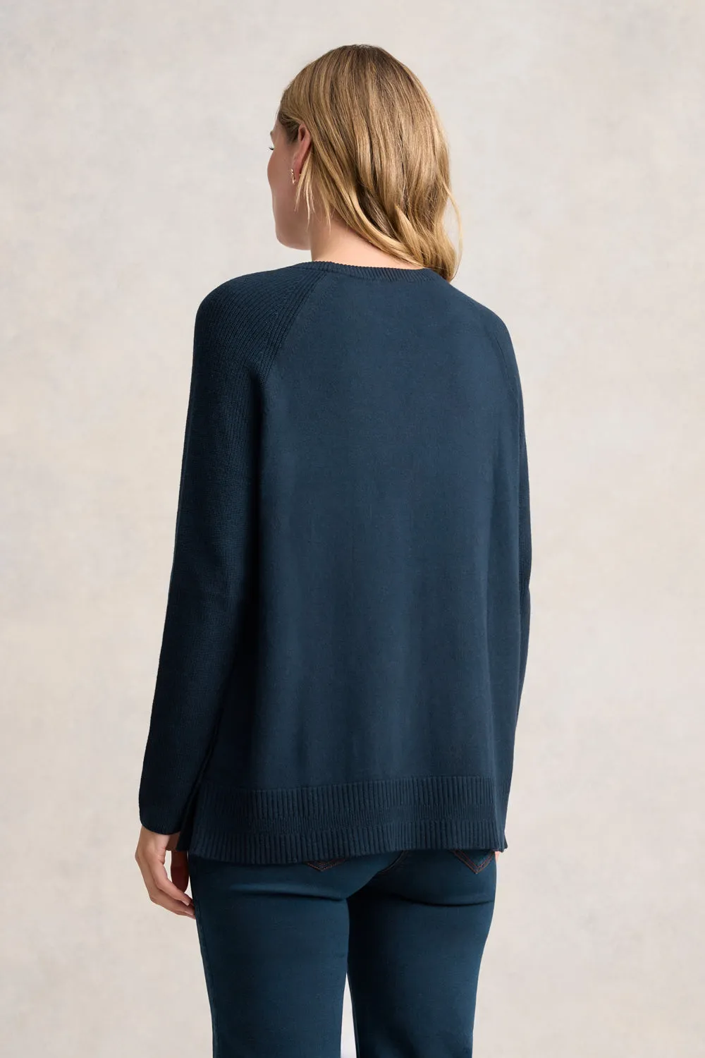 Button Side Detail Jumper - Ink