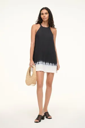 CABO LINEN DRESS | ONYX TIE DYE