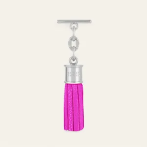 Capsule Tassel Mini | Pink Kiss with Silver hardware