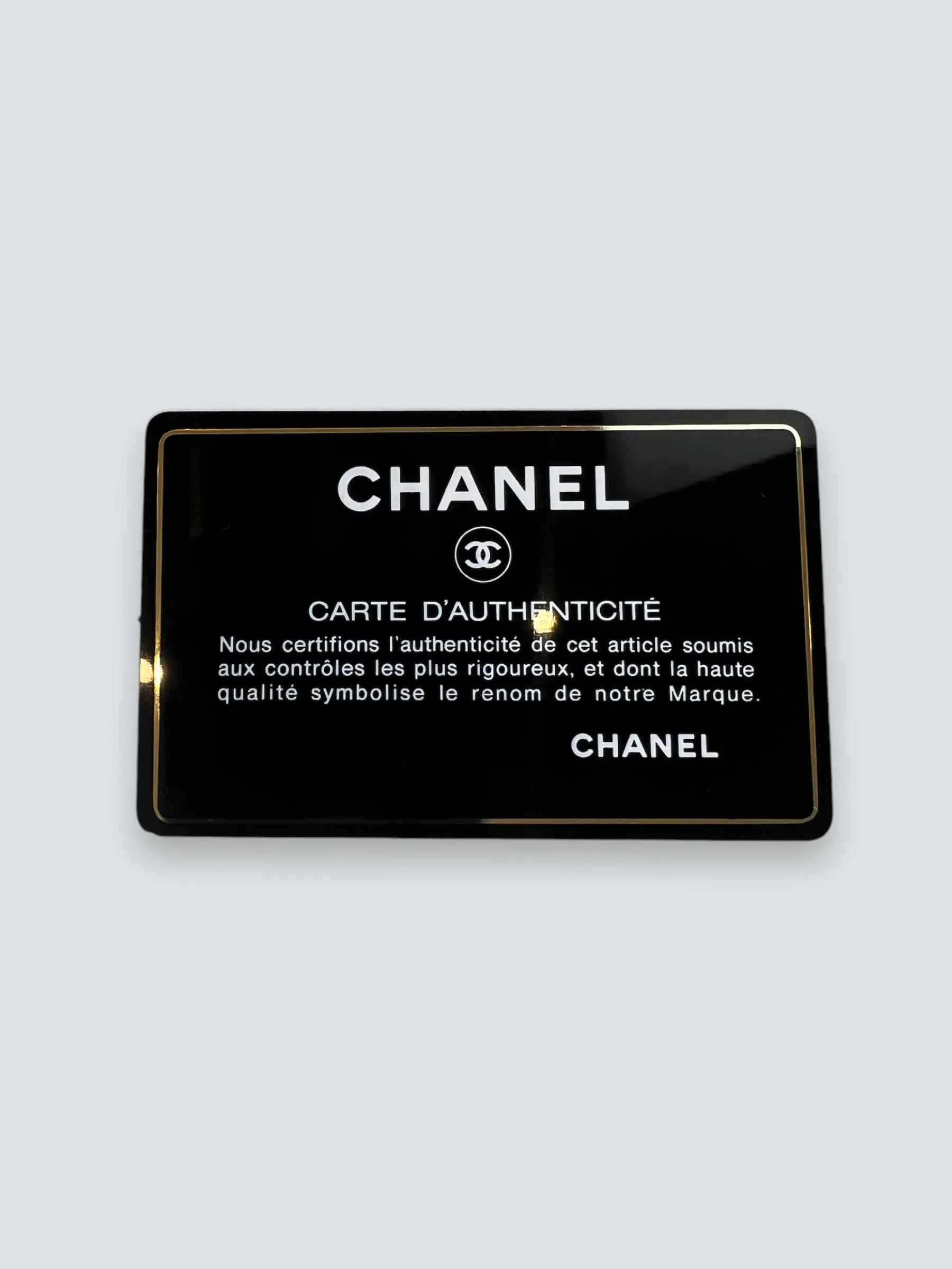 Chanel Black Lambskin Leather Mini Square
