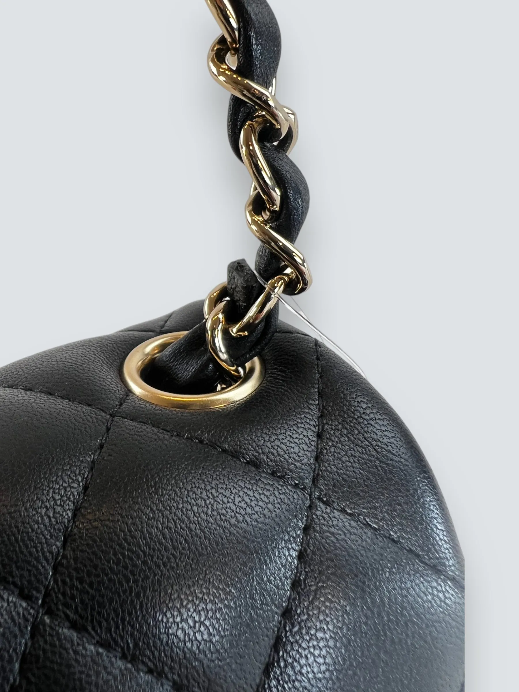 Chanel Black Lambskin Leather Mini Square