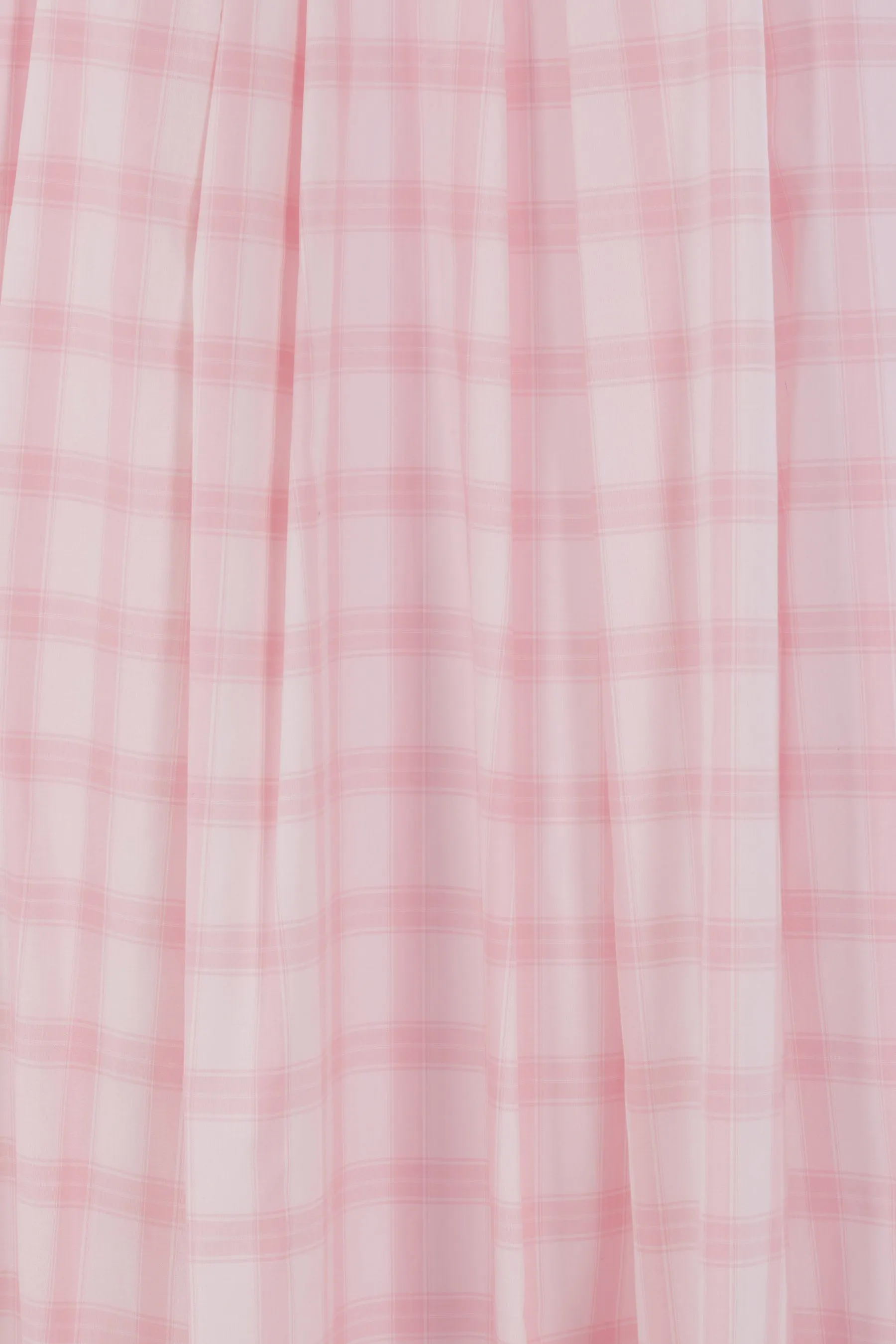 checkered cotton mini dress