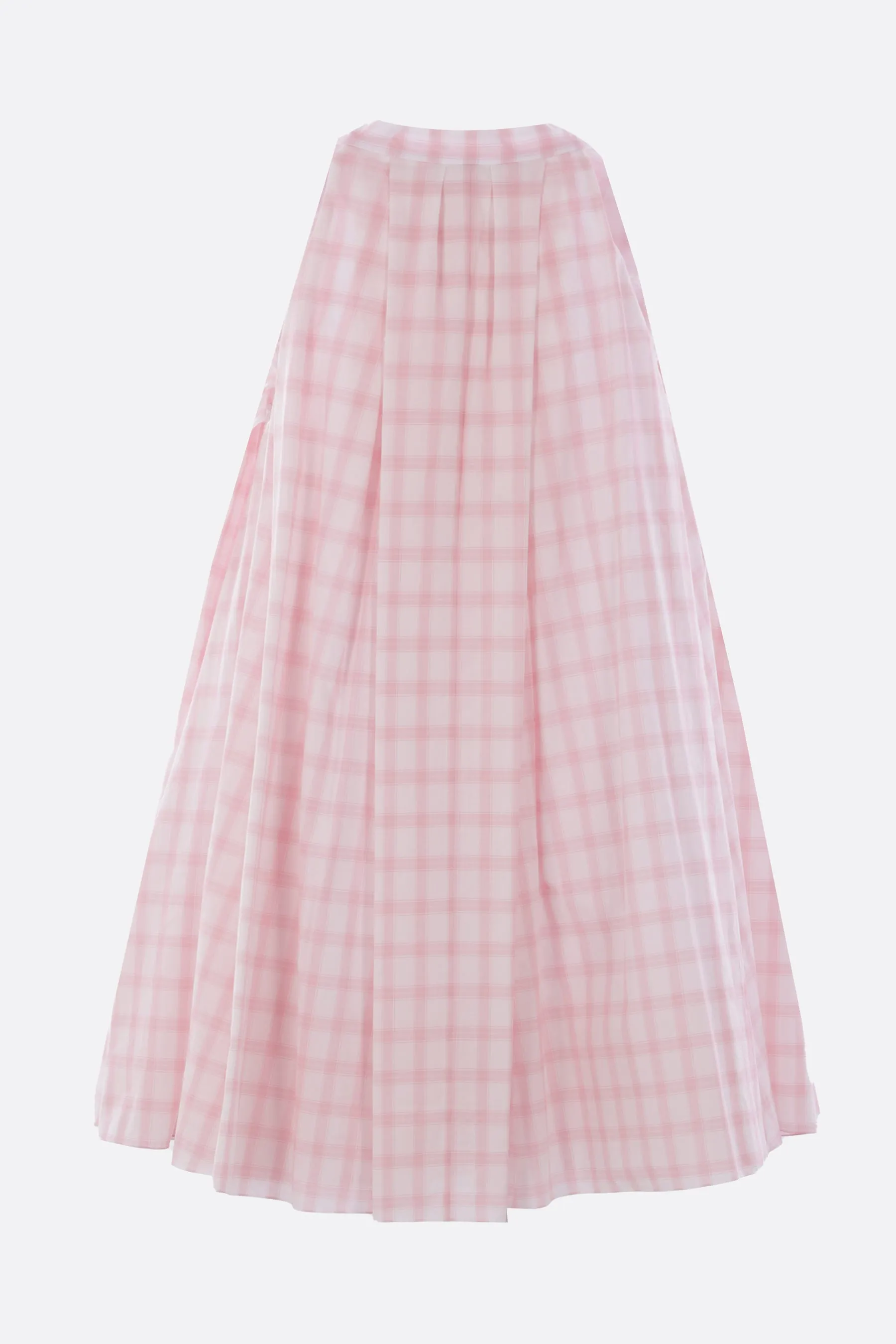 checkered cotton mini dress