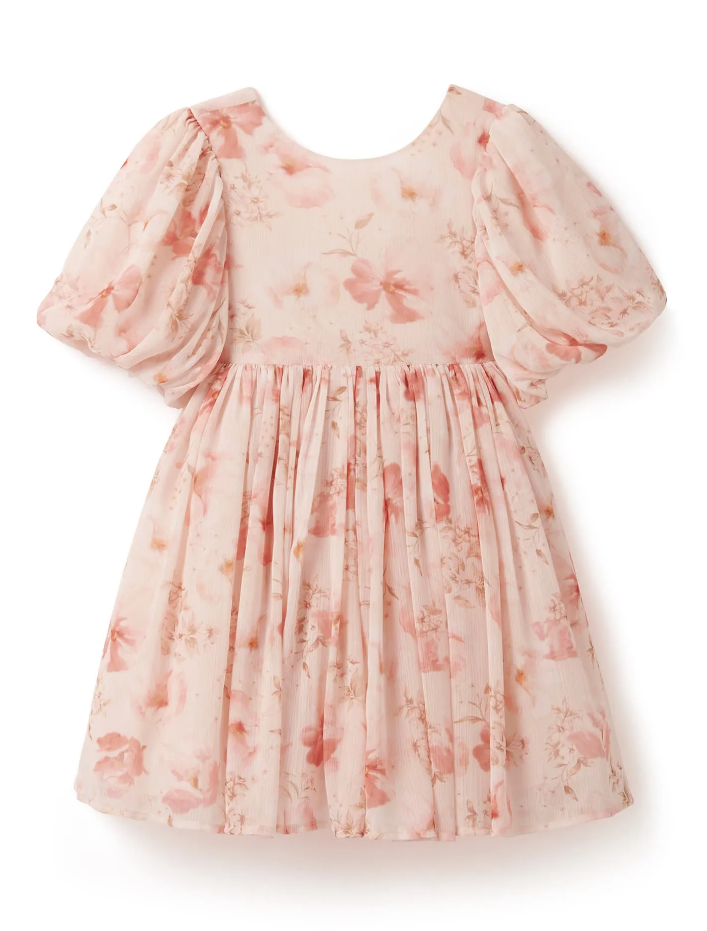 Claudine Girls Puff Sleeve Dress