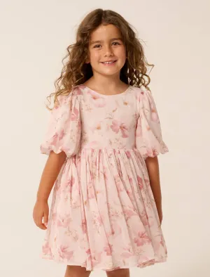 Claudine Girls Puff Sleeve Dress