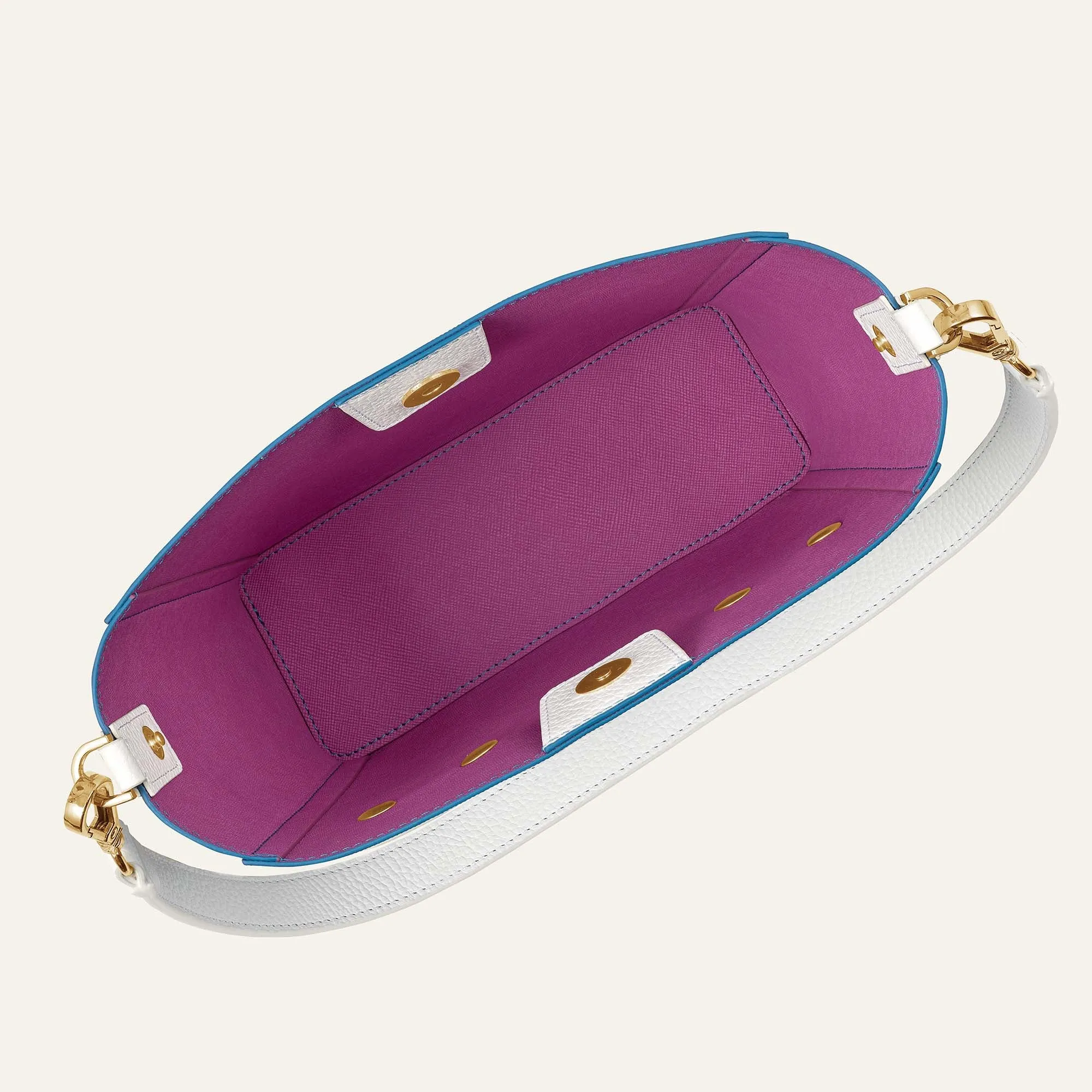 Complimentary Bag Q2 | Mini S - Regatta White with Gold hardware