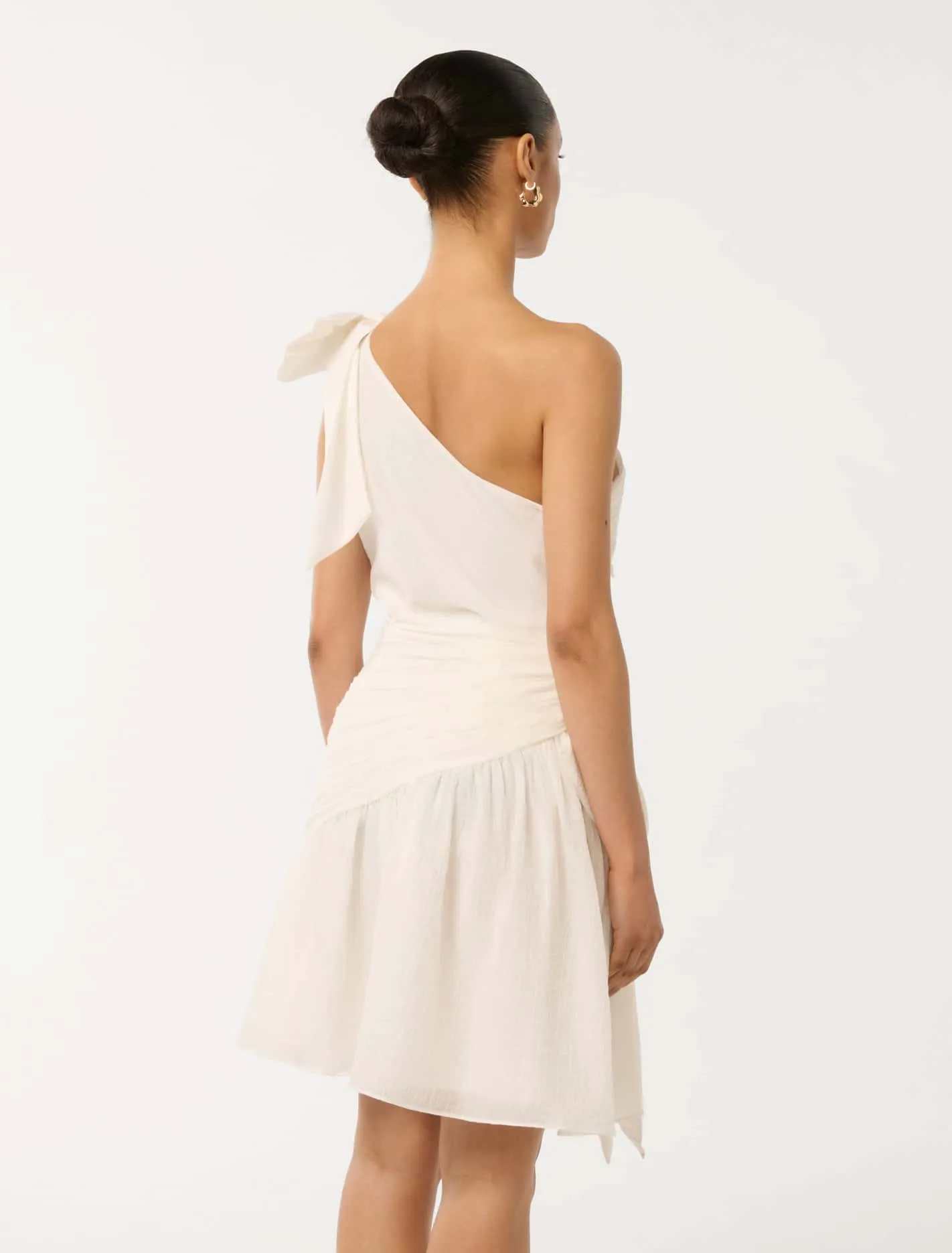 Dakota Petite Ruched Bow Mini Dress