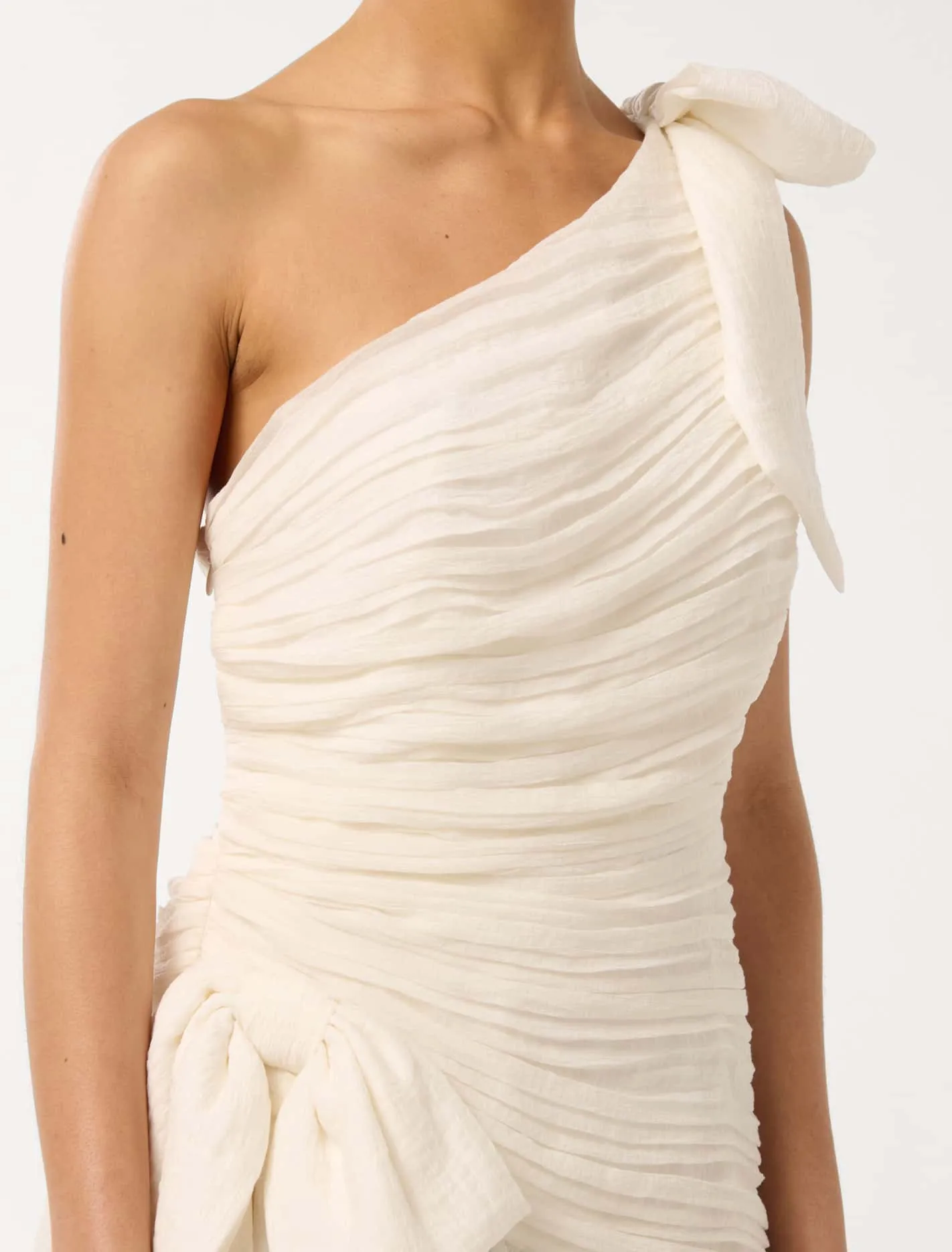 Dakota Petite Ruched Bow Mini Dress