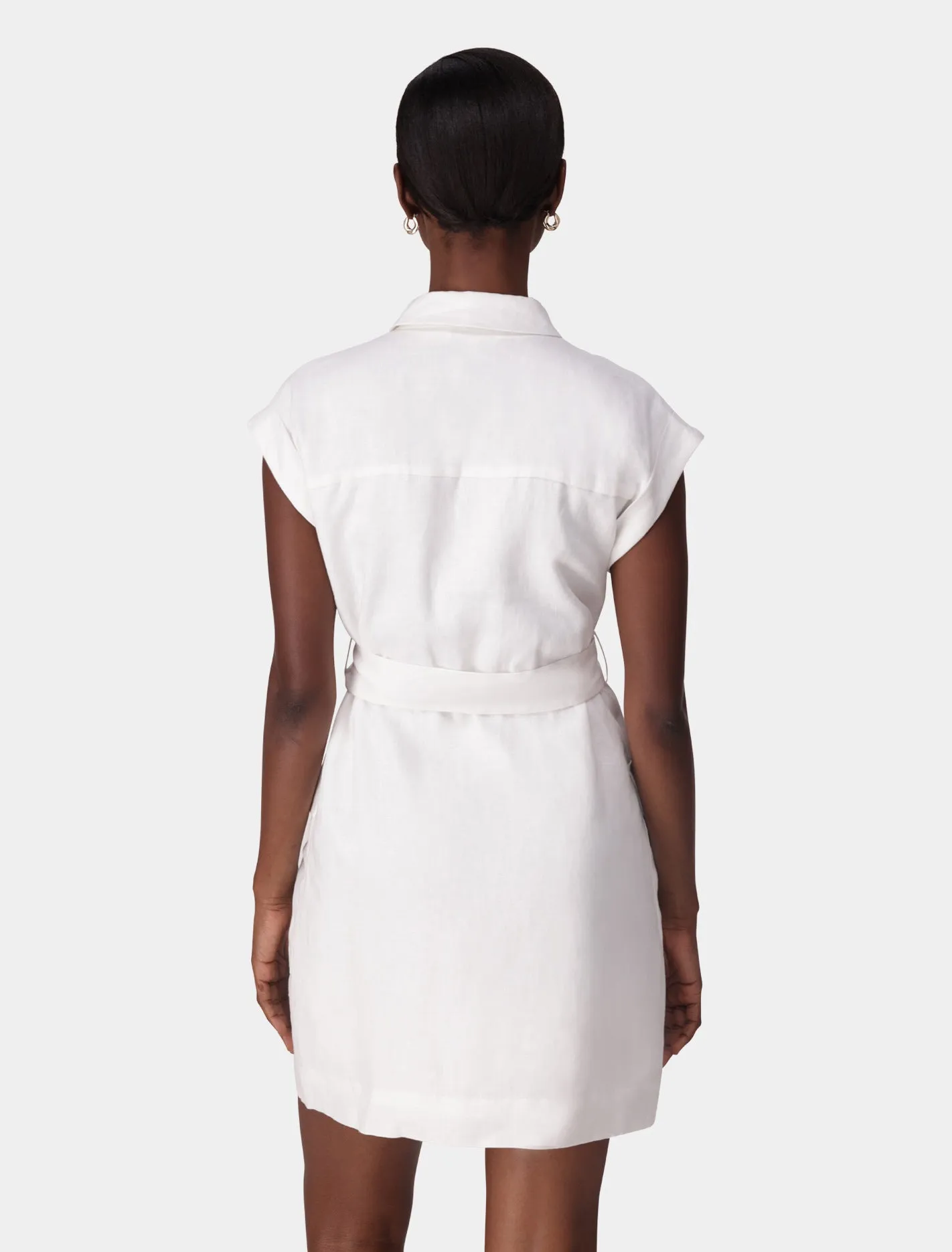 Dehlia Linen Utility Mini Dress