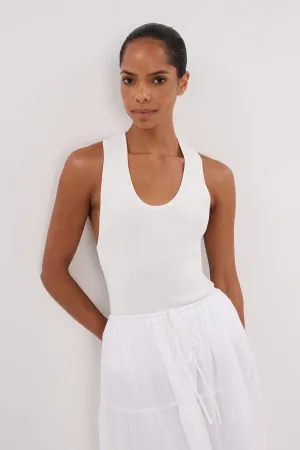 DEVIN OFF WHITE RACER KNIT TANK