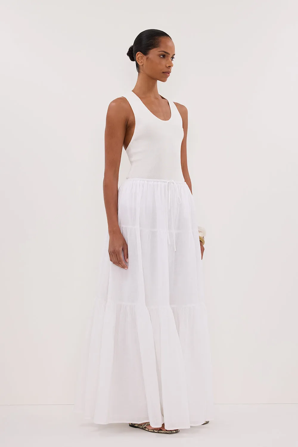 DEVIN OFF WHITE RACER KNIT TANK