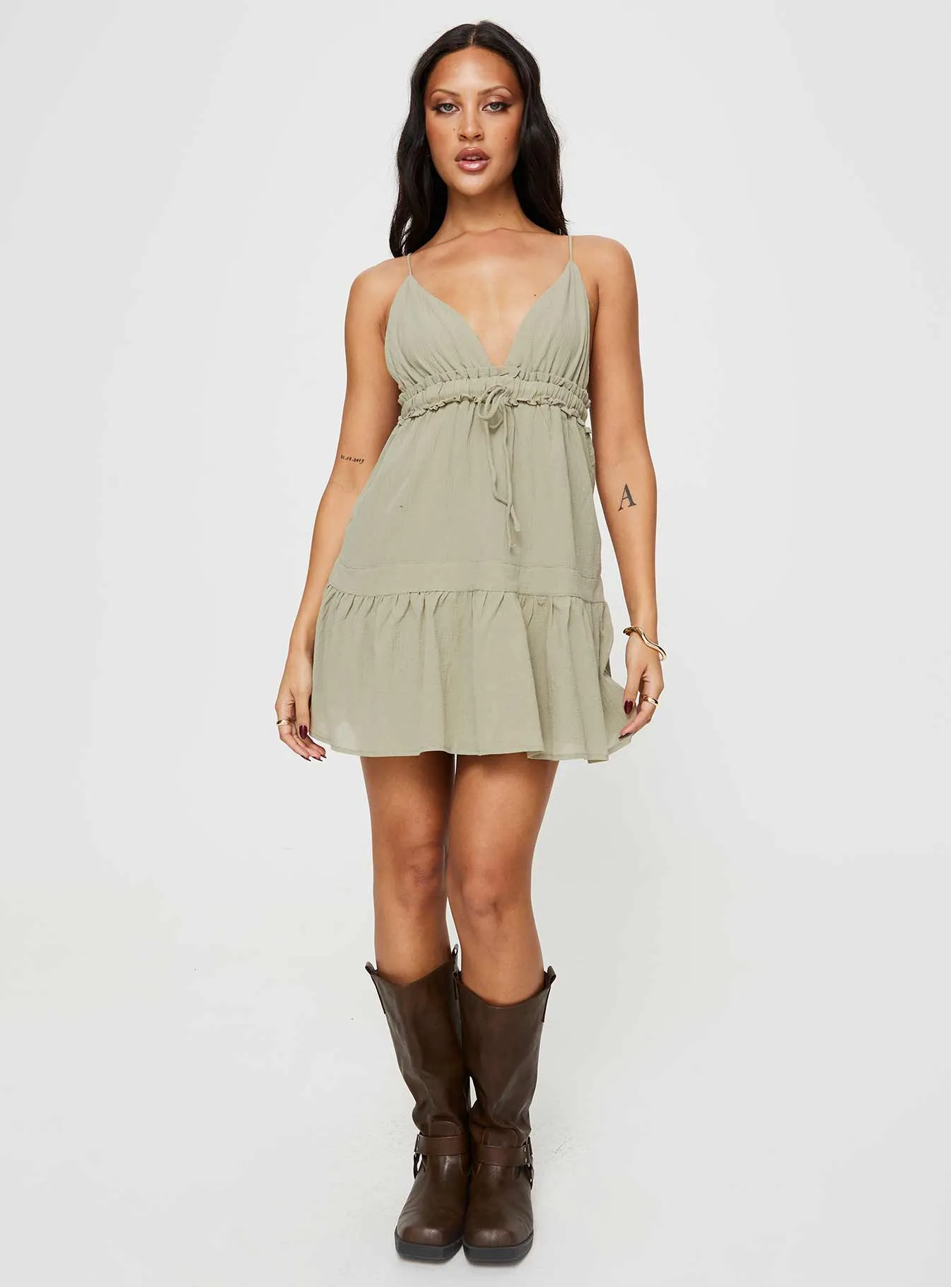 Dionne Mini Dress Olive