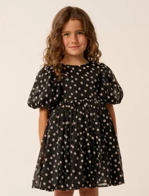 Elle Girls Puff Sleeve Mini Dress