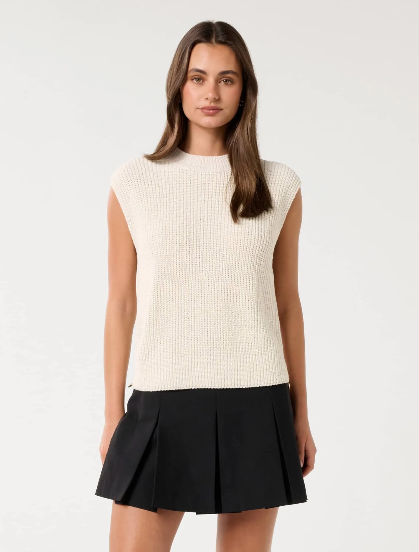 Emily Zip Detail Knit Tank Top