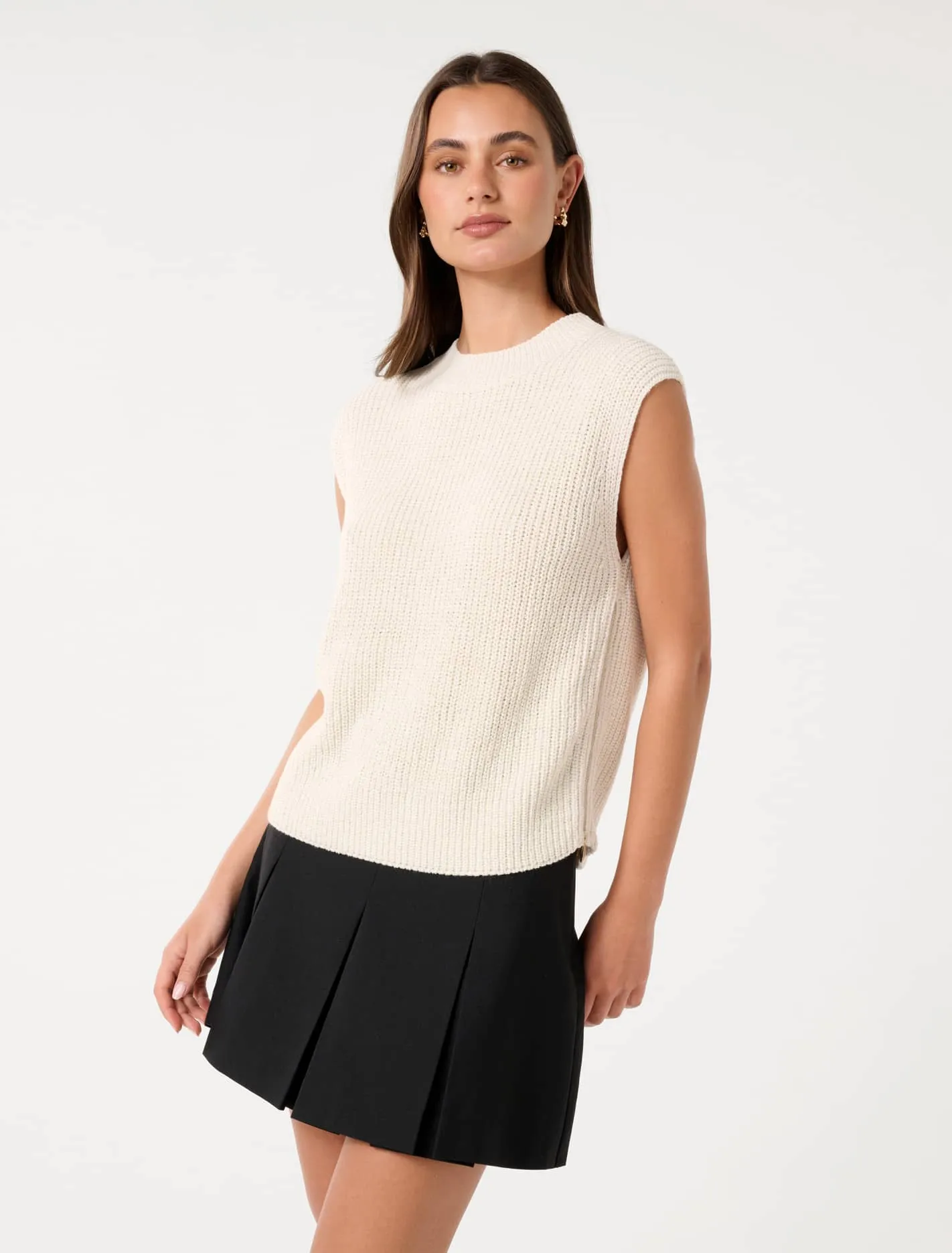 Emily Zip Detail Knit Tank Top