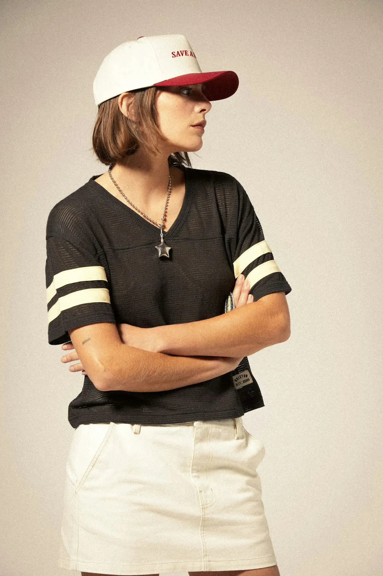 Essex Painter Mini Skirt - Egret White