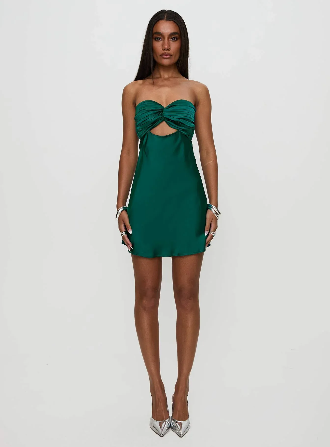 Faviola Mini Dress Emerald